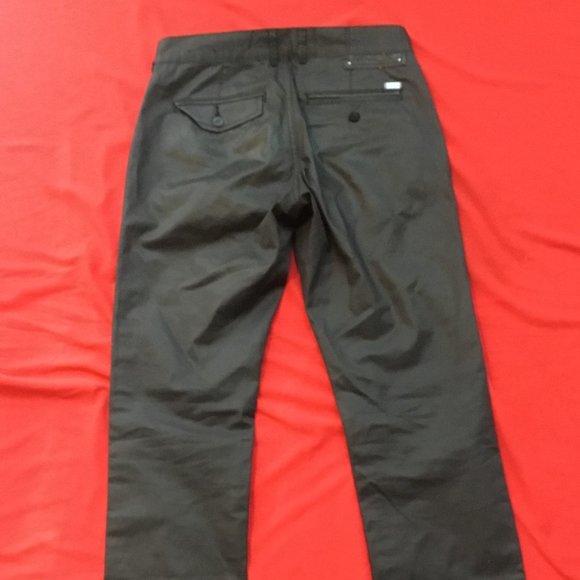 G By GUESS Men's Pants Slim Fit Jeans Pockets Logo Straight Shine Black 29 - Picture 6 of 8